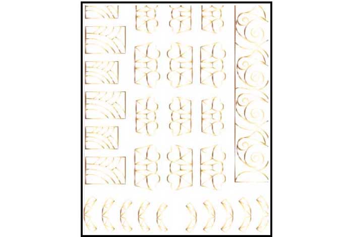 30 - Golden Frame Stickers