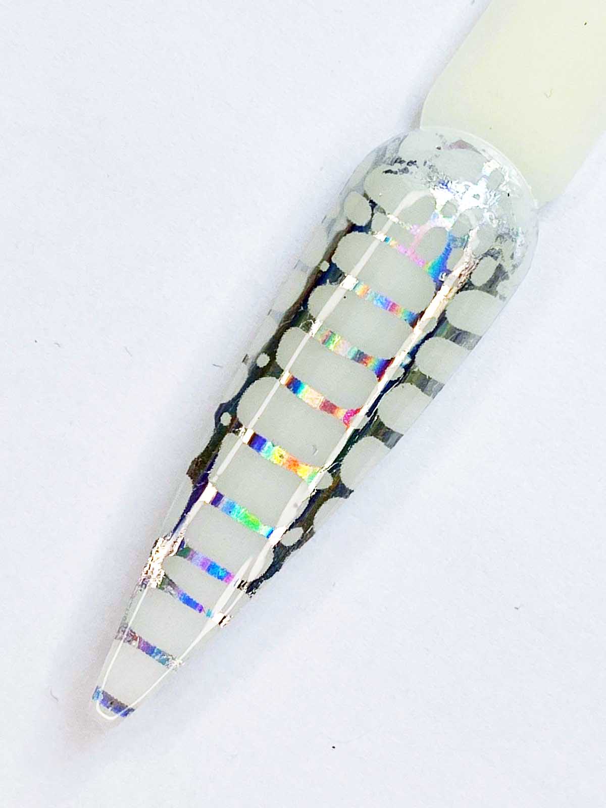 Clear Holographic Snake Skin - HONA - The Home Of Nail Art